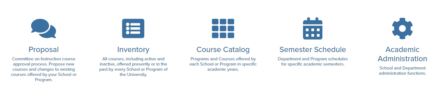 Course Management Landing Page